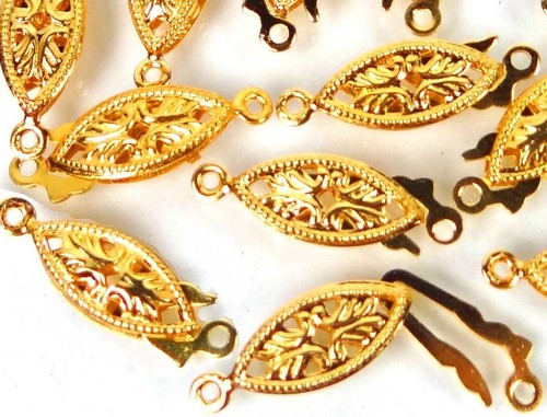 Gold plated brass fish - plated,