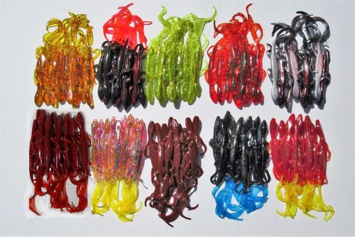 100 soft plastic lizards - -, 6"